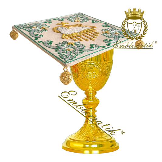 Chalice Pall Handmade Lamb Embroidery