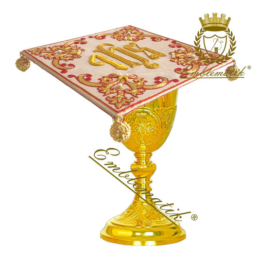 Hand Embroidered Chalice Pall IHS