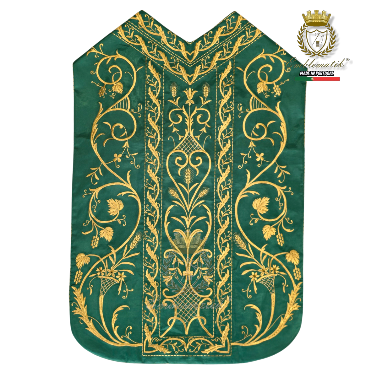 Embroidered Roman Chasuble on Premium Silk available in many colors